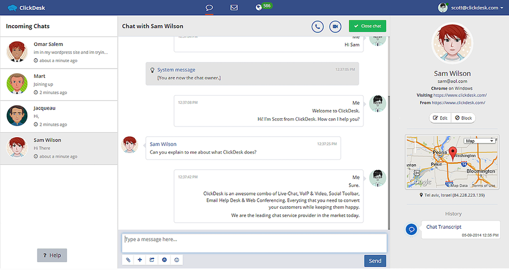 Clickdesk-Chat-Tool