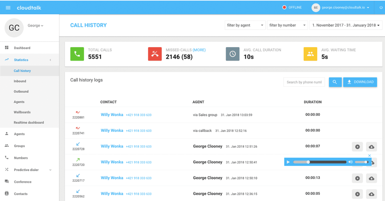 enregistrement d'appel voip