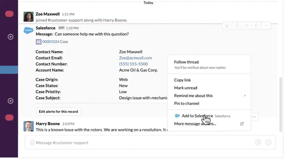 Slack Salesforce