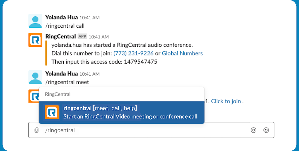 RingCentral Slack