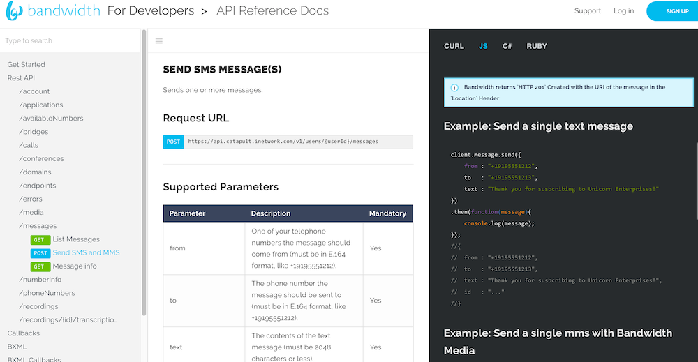 API Bandwidth