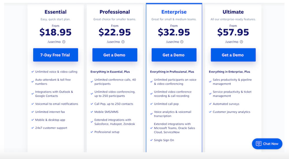 Precios de Nextiva