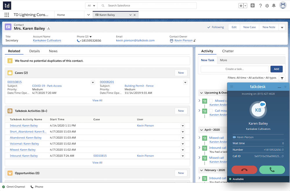 Talkdesk CTI