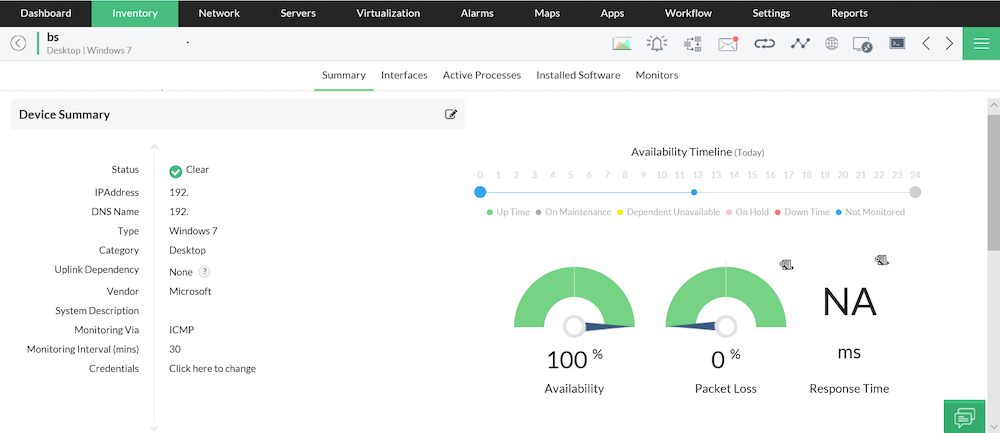 Monitoramento OpEngine