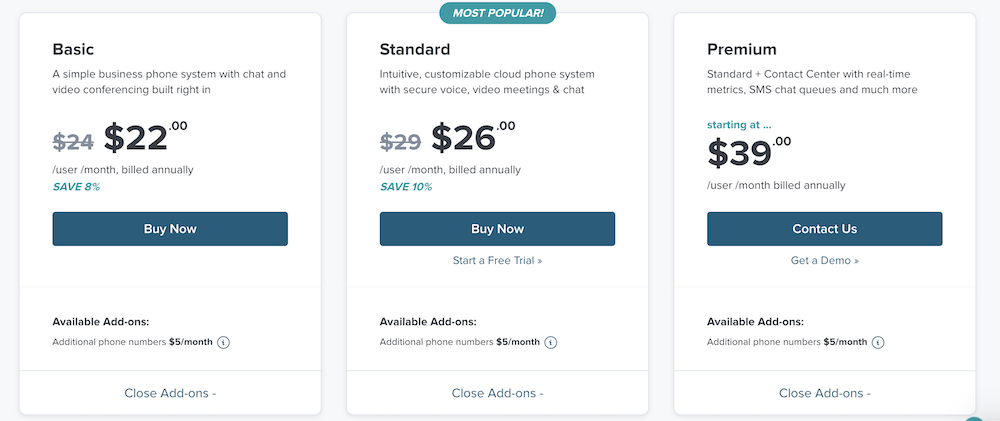 GoToConnect Fiyatlandırma Planları