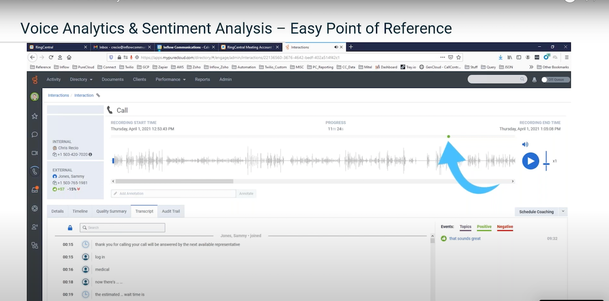 Análisis de voz y análisis de opiniones de Genesys