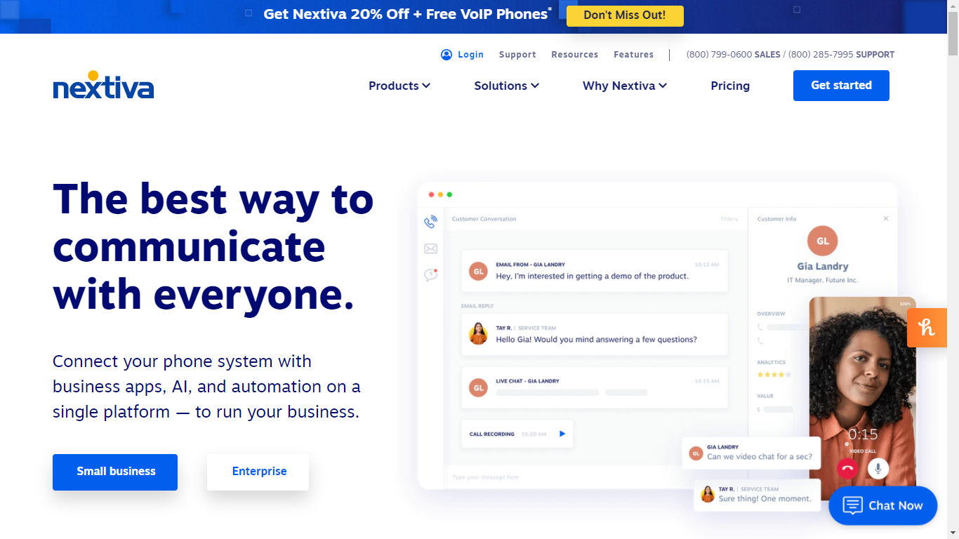 Nextiva-Homepage