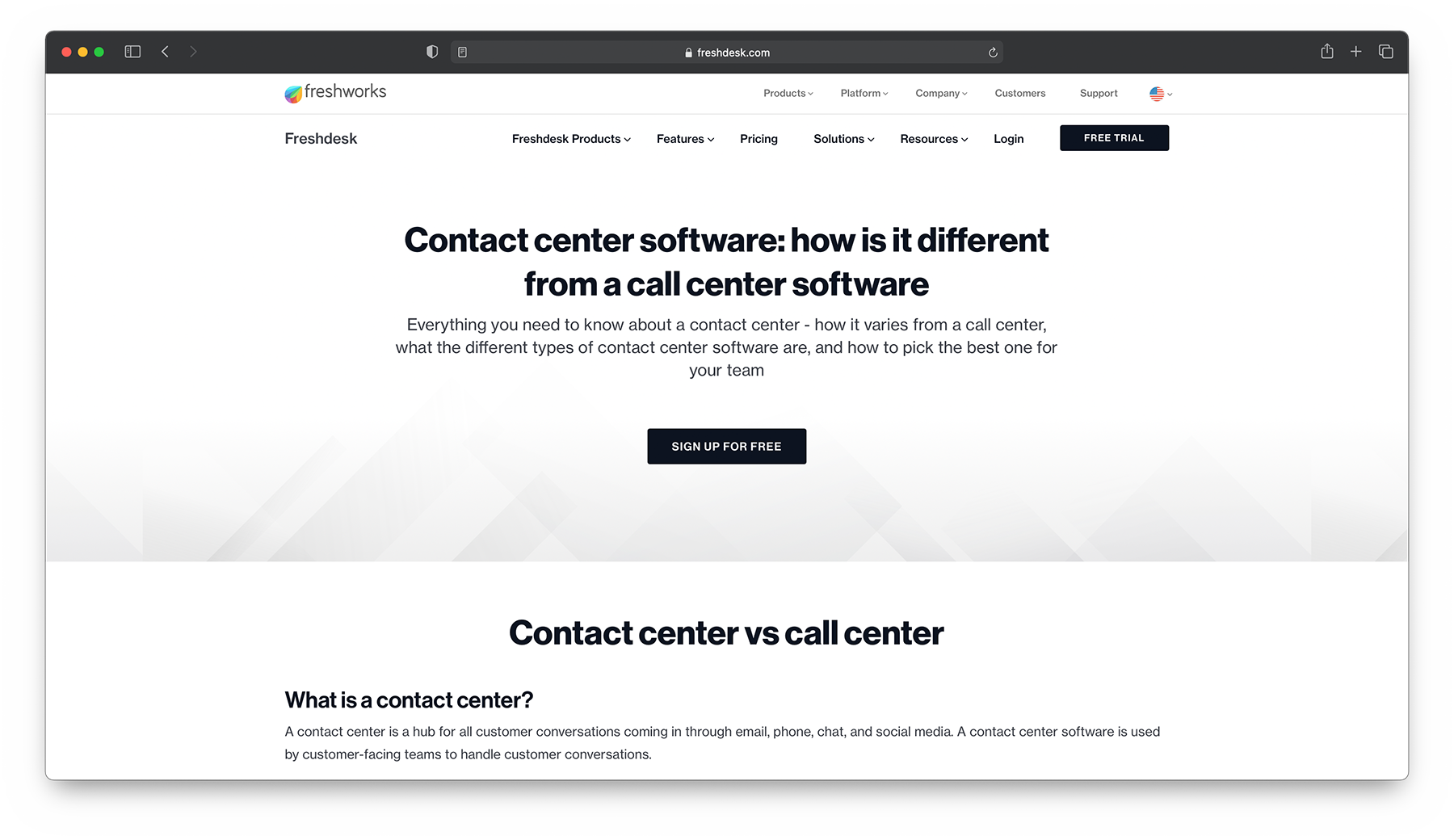 Centrul de contact Freshdesk