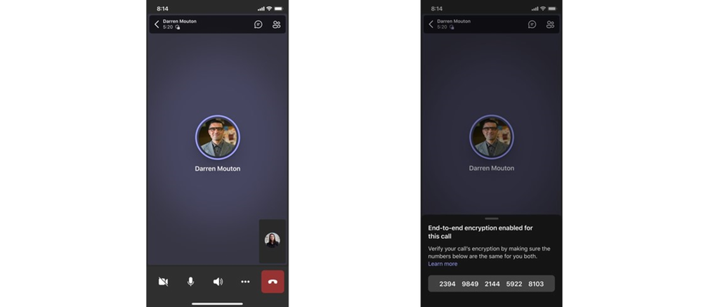 Zaszyfrowany telefon komórkowy Microsoft Teams