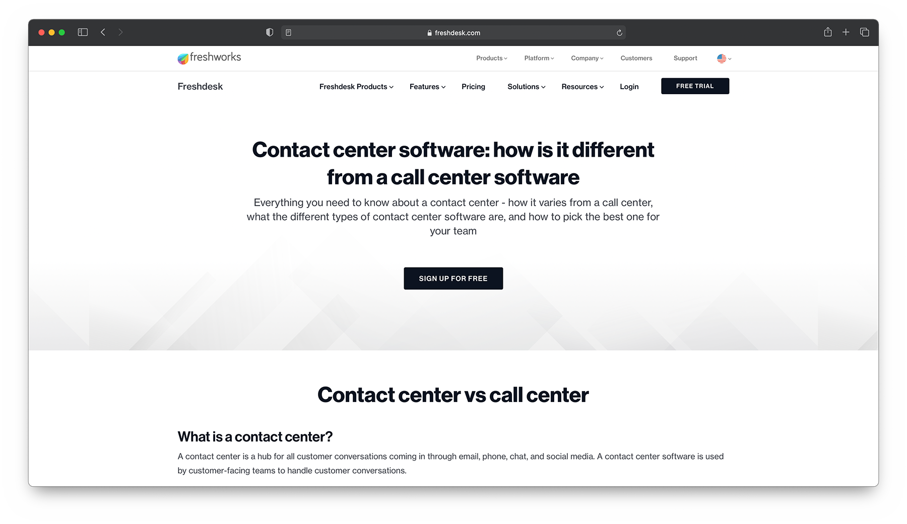 Centrul de contact Freshdesk