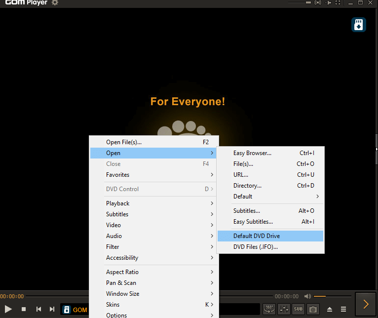 GOM Player - pemutar DVD Windows gratis