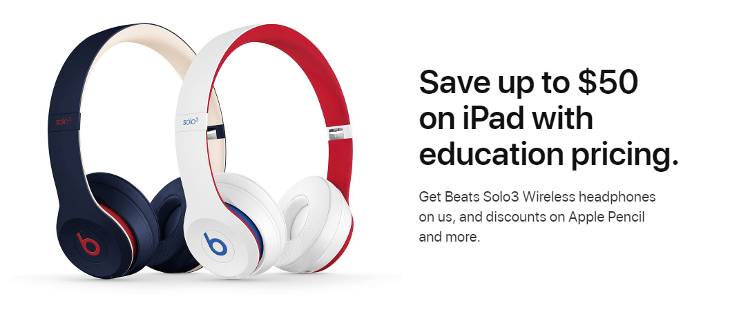 descuento en iPad con descuento educativo de Apple