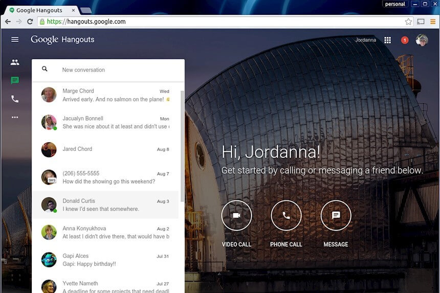 Google Hangout - Alternativa alla chat di Messenger