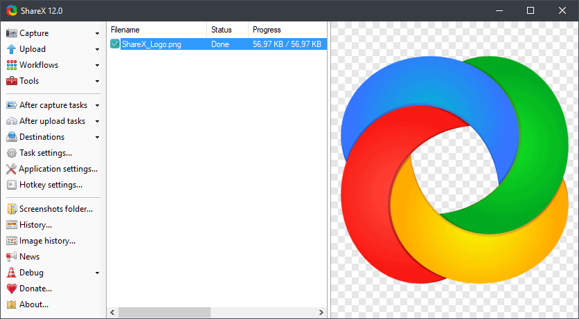 shareX - software di cattura dello schermo