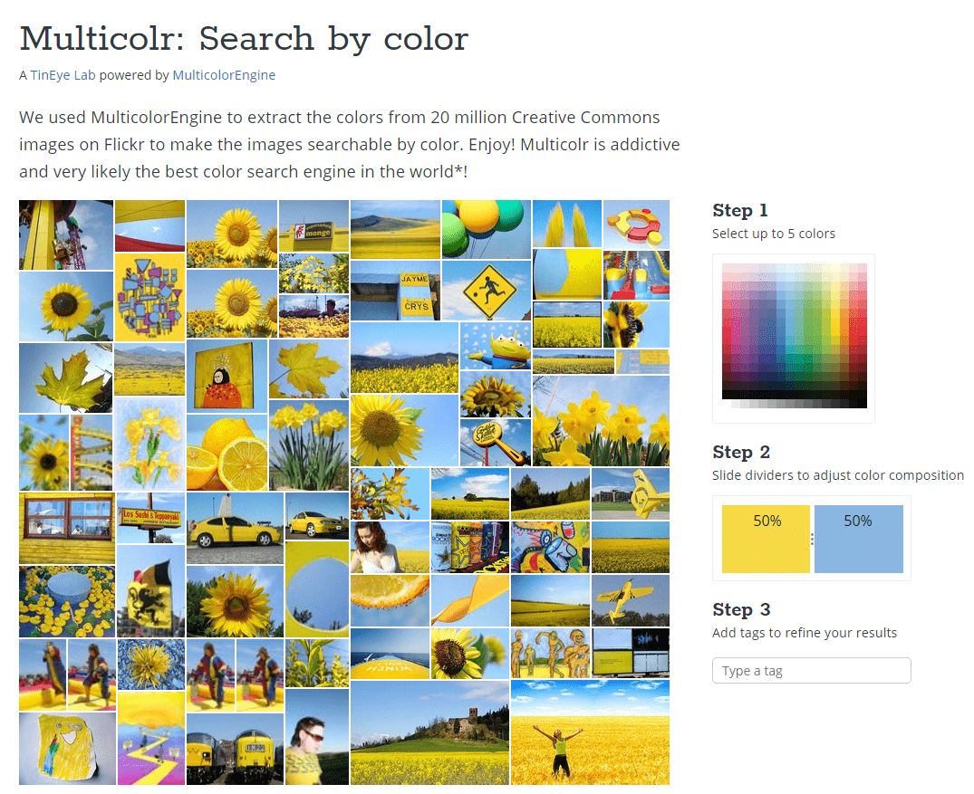 Multicolr - recherche par couleur