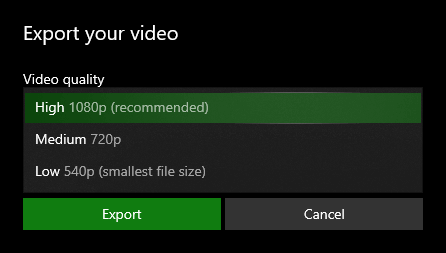 Completa la creazione di un video in Microsoft Photos