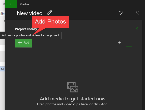 Fotos de Microsoft - Agregar fotos