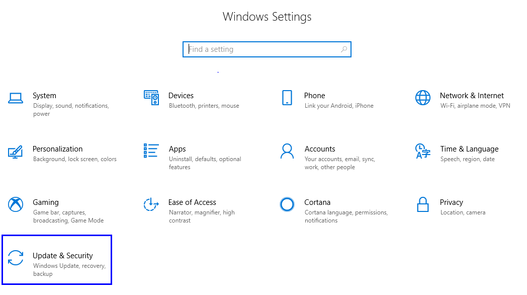 Configuración de Windows