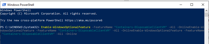 Windows Powershell