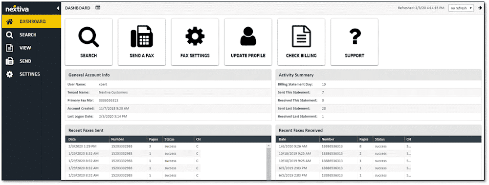 Nextiva vfax