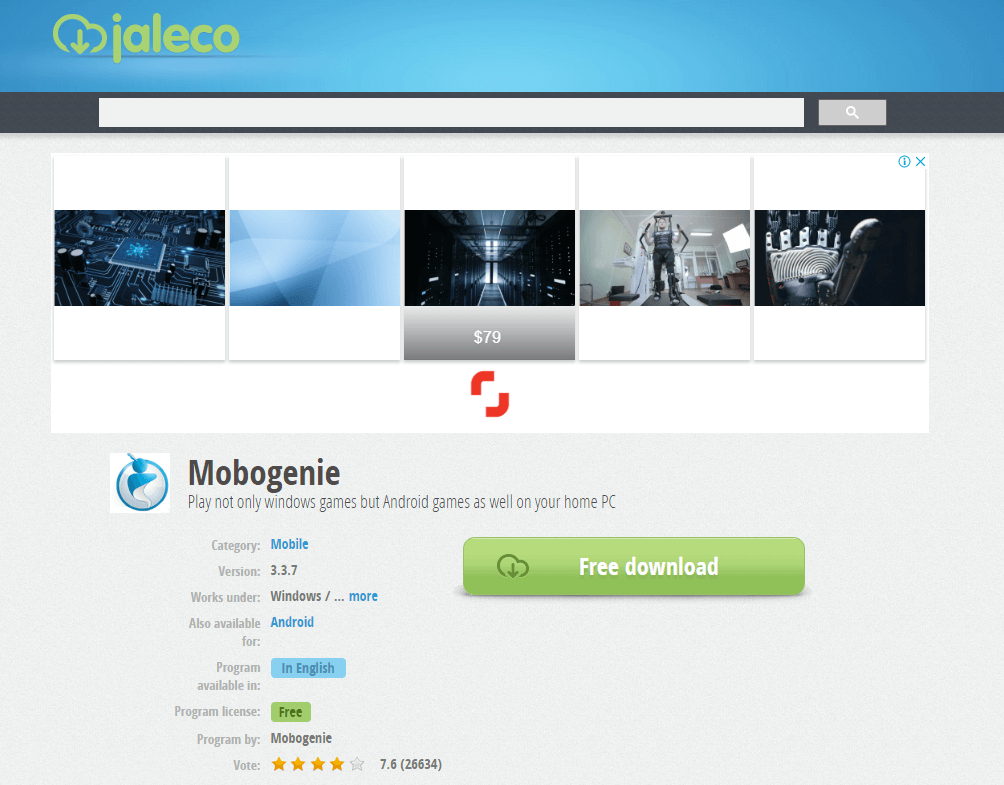 Mobogenie - ทางเลือกของ Google Play Store