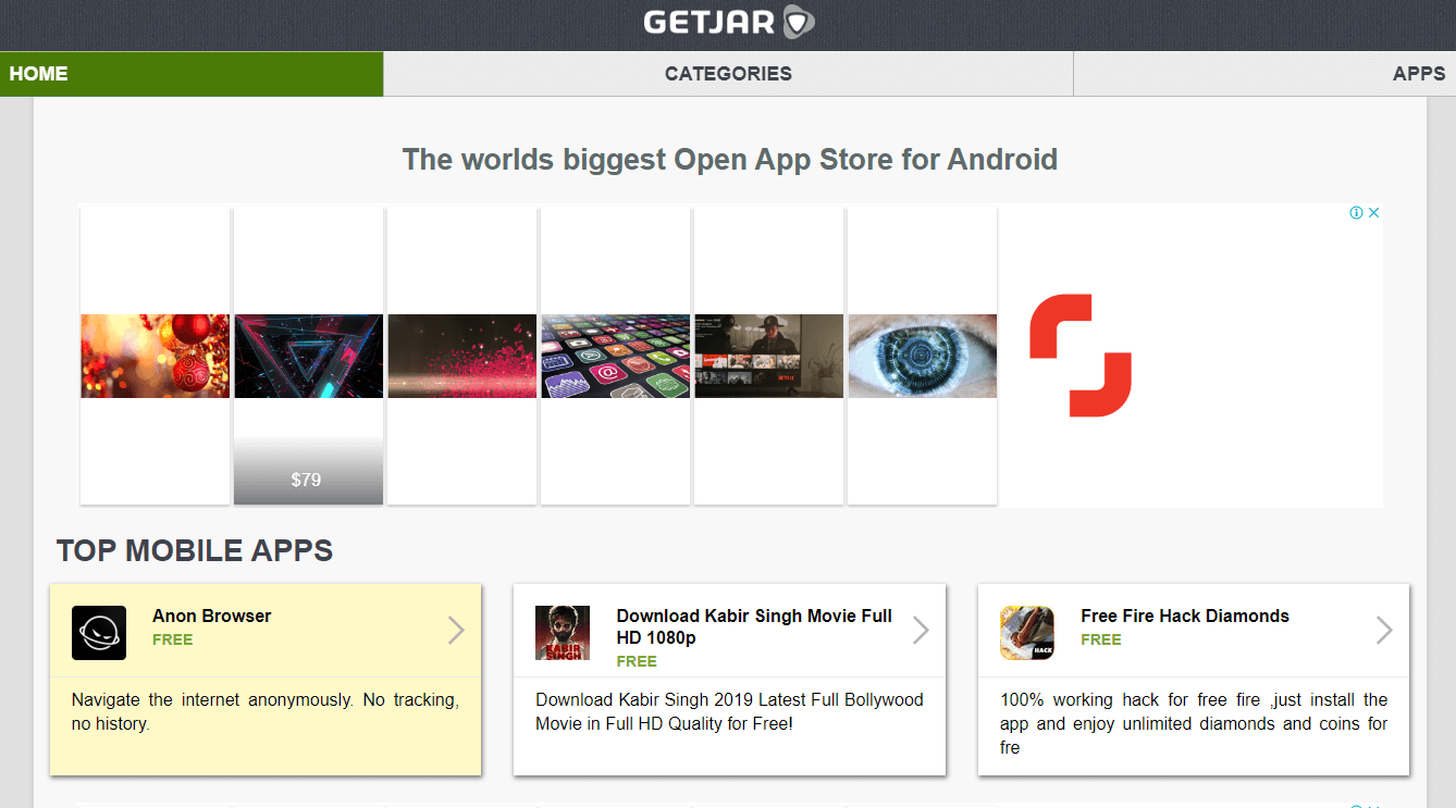 GetJar - Alternatif Google Play Store