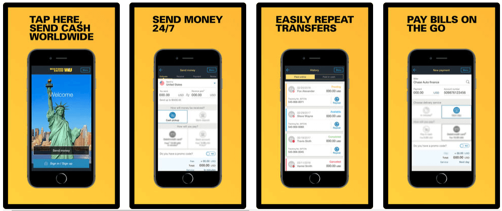 Western Union App - Geldtransfer-App