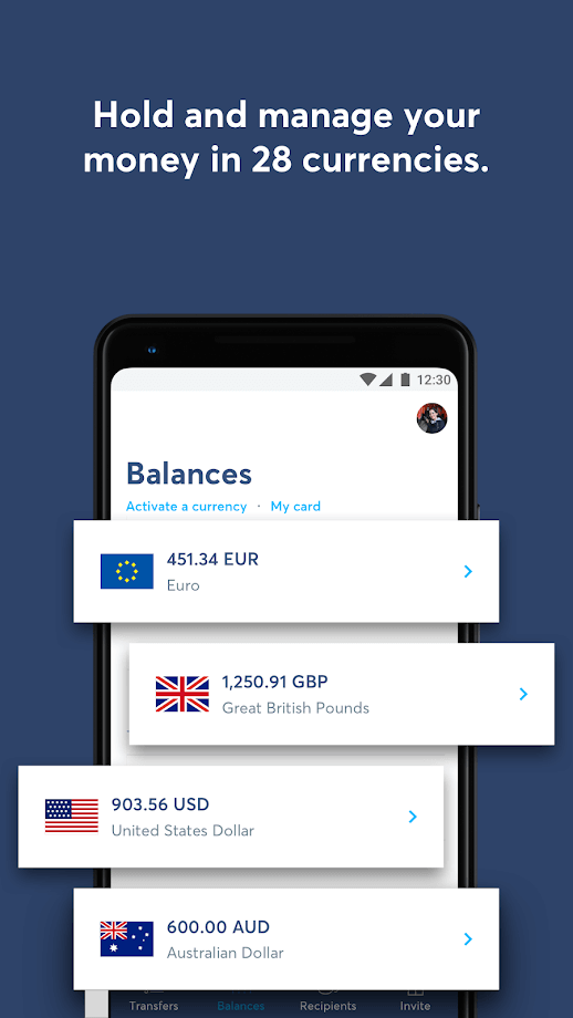 TransferWise - Geldtransfer-App