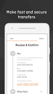 OFX - App per il trasferimento di denaro