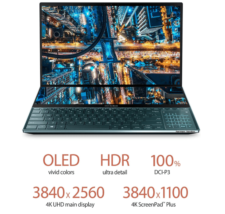 華碩 ZenBook Pro Duo 雙屏筆記本電腦功能