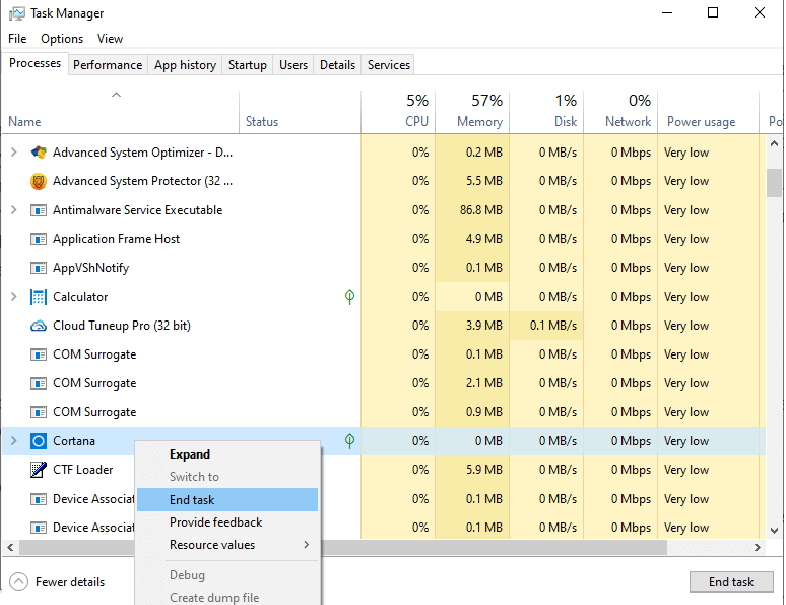 Verwenden Sie den Task-Manager, um Windows 10-Prozesse neu zu starten