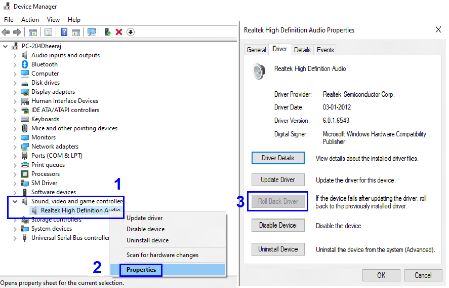 Restauration du pilote