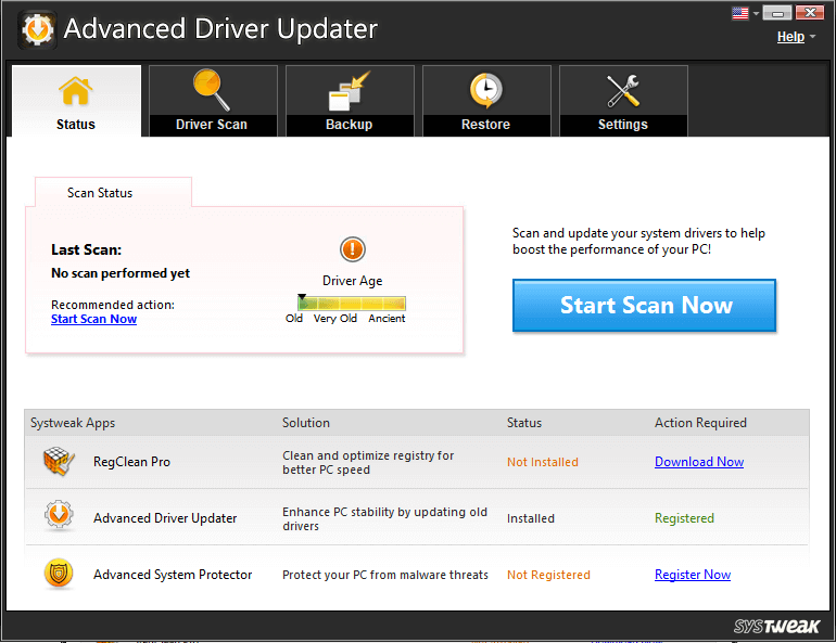 Atualizador de driver avançado