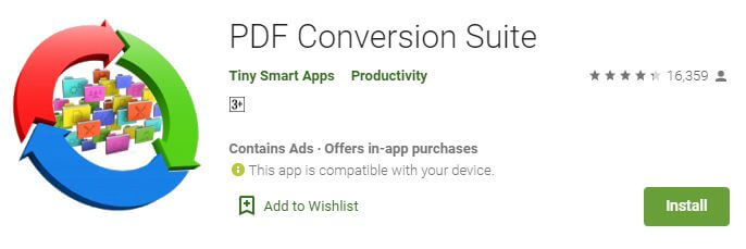 Suite de conversion PDF