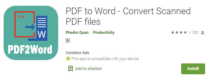 PDF in Word