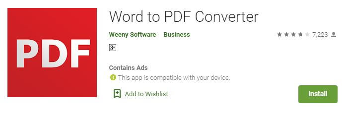 Word a PDF