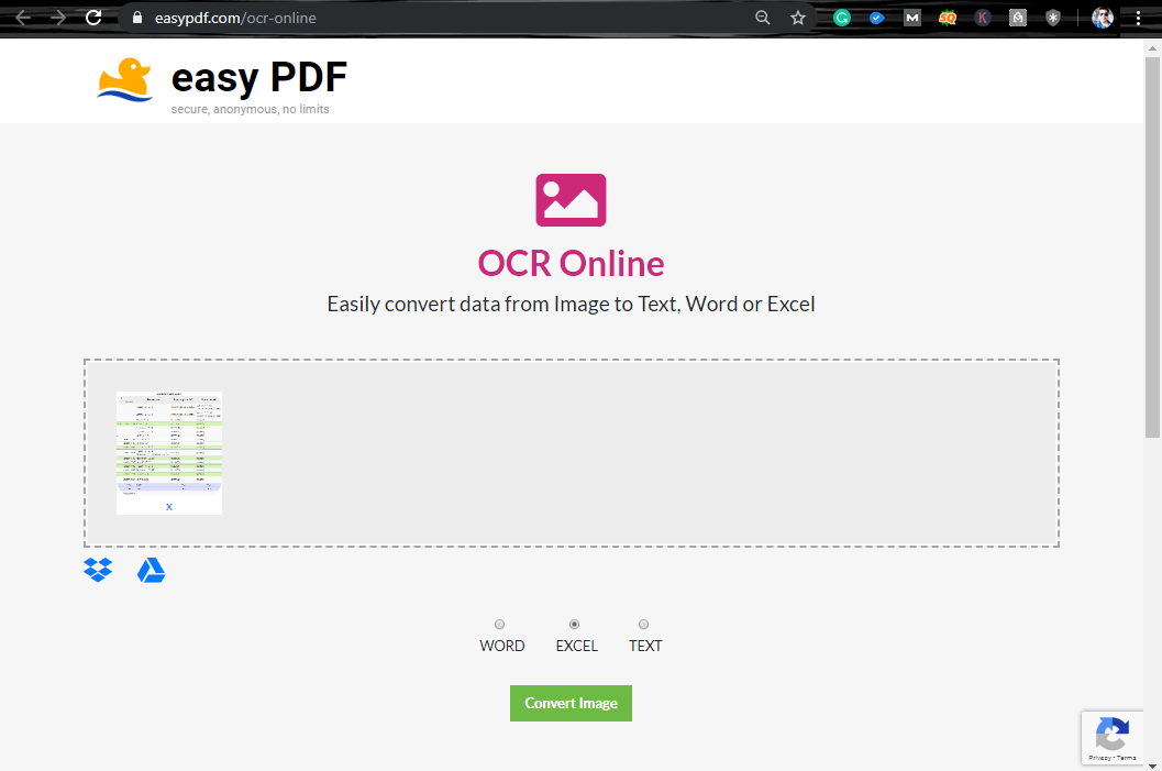 convertitore OCR easypdf