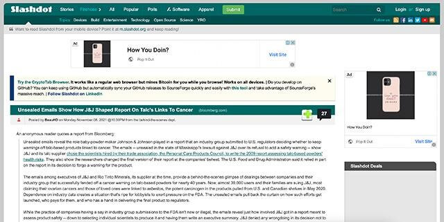 Slashdot - Alternative Reddit