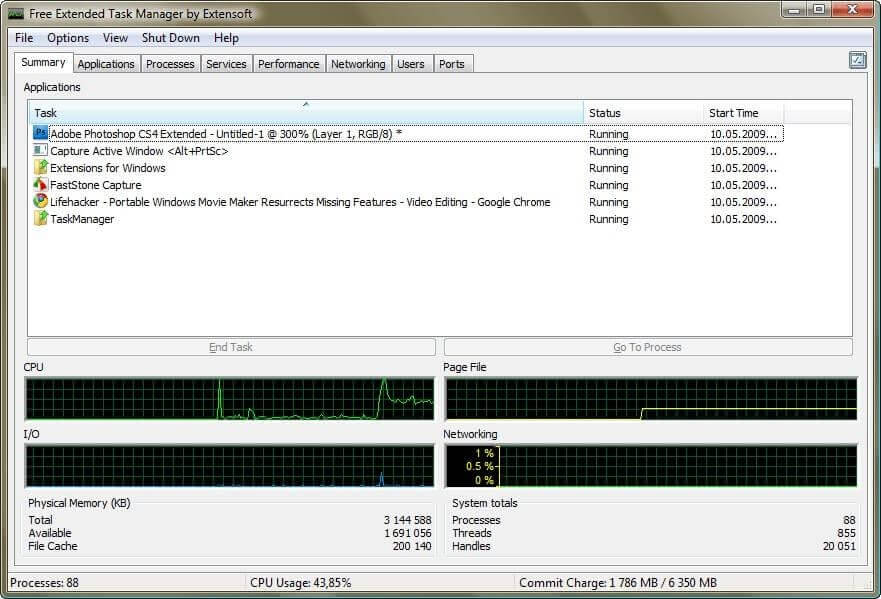 ฟรี Extended Task Manager