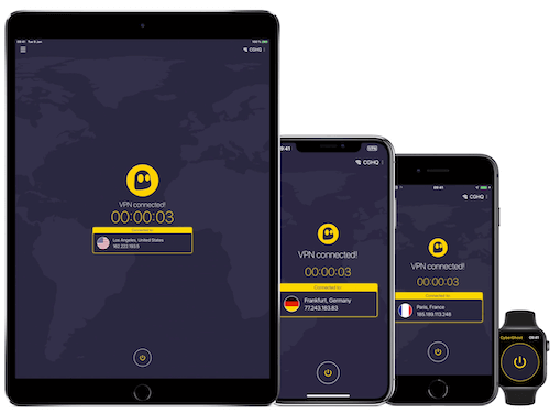 Aplicația de securitate CyberGhost VPN_iPhone