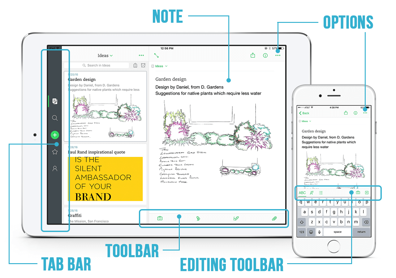 Evernote –iPad用の最高のメモ取りアプリ