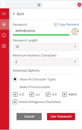 برنامج TweakPass_Random Password Generator