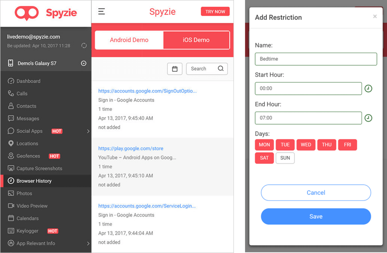 Spyzie - App di monitoraggio e cracking delle password di Instagram