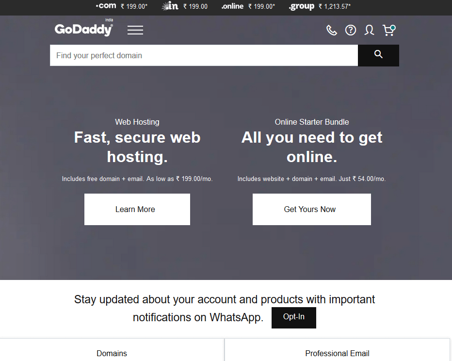 GoDaddy Alan Adı Kayıt Şirketi