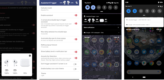Приложение Assistant Trigger AirPods для Android,