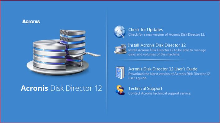 برنامج Acronis Disk Director