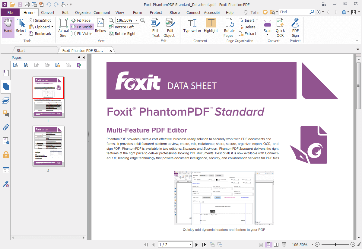 Foxit PhantomPDF 標準版