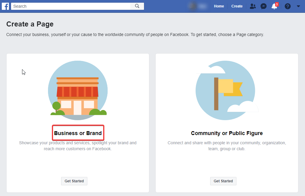 Créer une page facebook entreprise