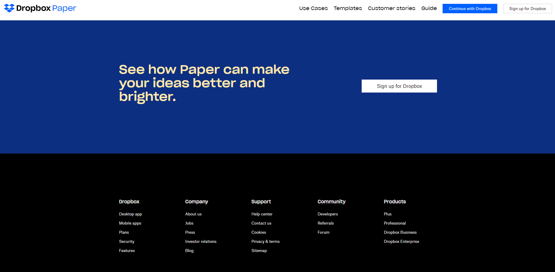 Dropbox-Papier