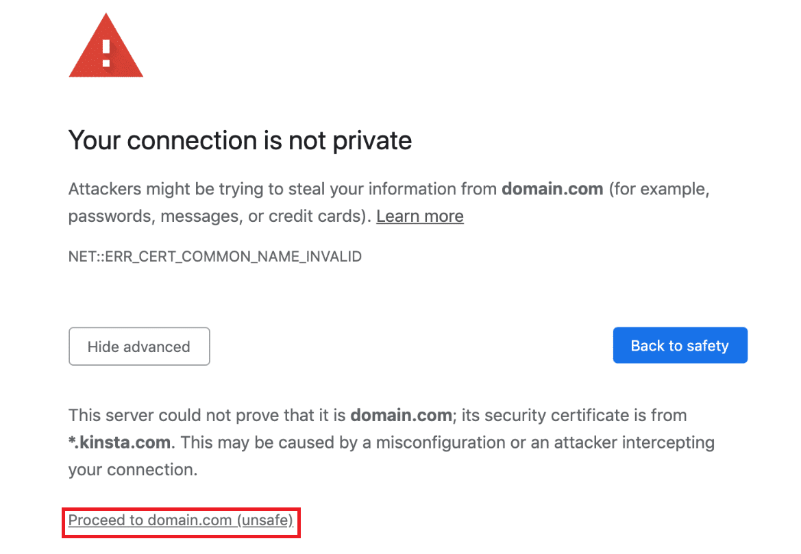 your-connection-is-not-private-error-message-in-chrome